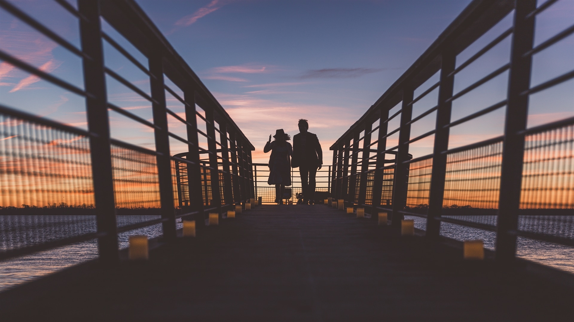 photo mariage sunset