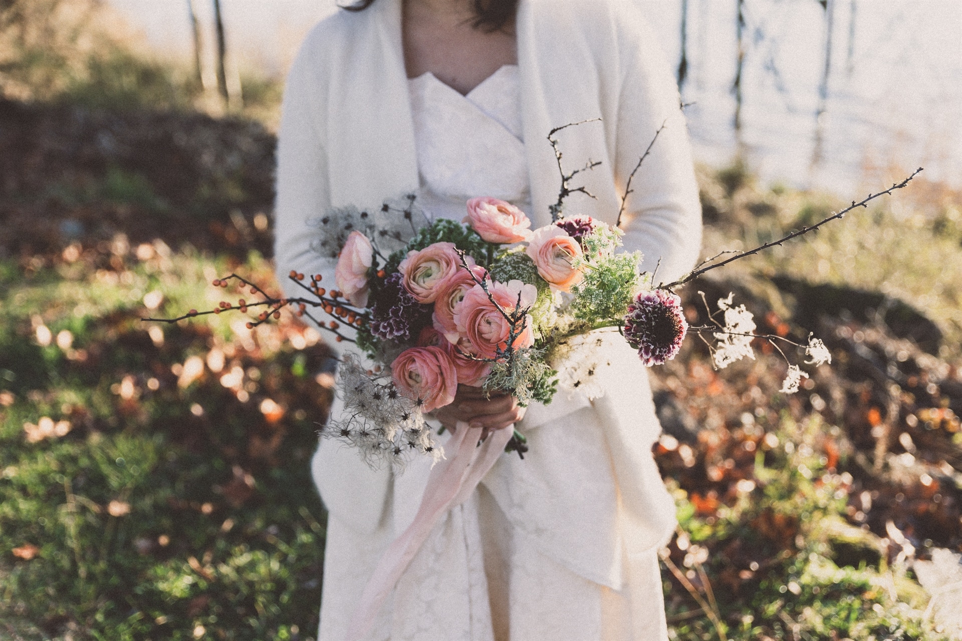 bouquet mariée pastel