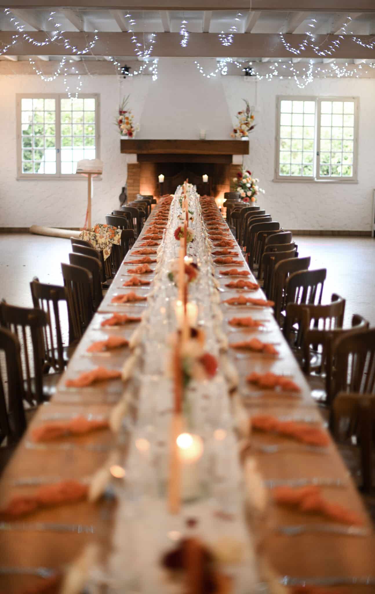 dîner chaleureux terracota